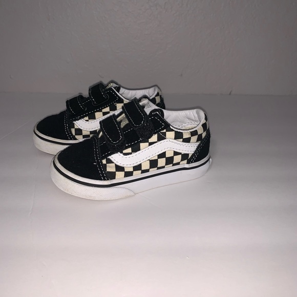 black and white checkered shoes